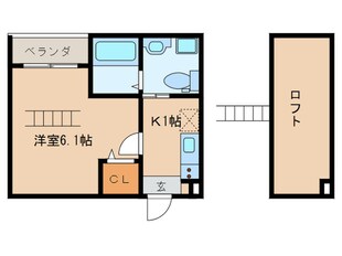 アミカルルーチェ南川の物件間取画像